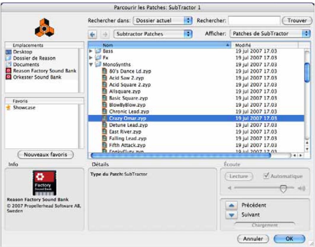 PROPELLERHEAD REASON 4 - Utiliser le navigateur - 1