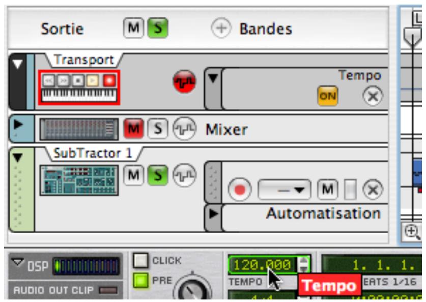 PROPELLERHEAD REASON 4 - Automatiser le tempo - 1