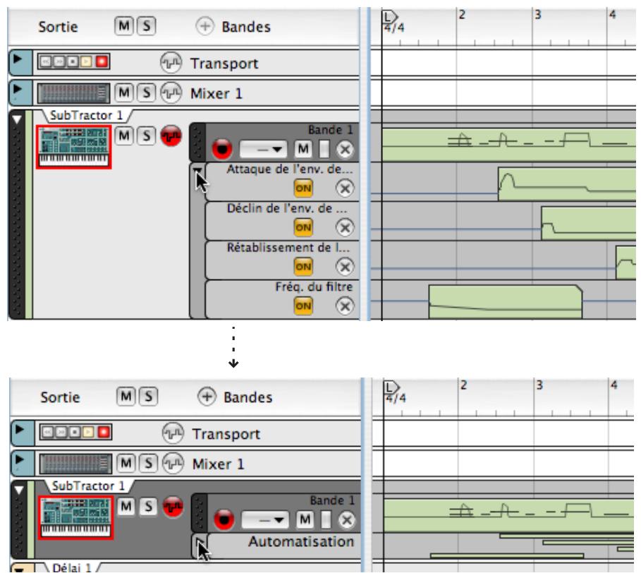 PROPELLERHEAD REASON 4 - Replier les bandes d'automation - 1