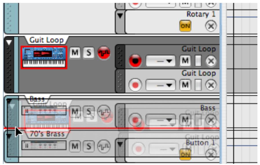 PROPELLERHEAD REASON 4 - Déplacer les pistes - 1
