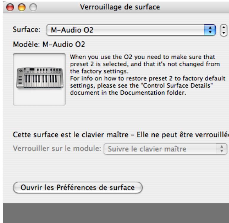 PROPELLERHEAD REASON 4 - En utilisant la boite de dialogue Verrouiller une surface - 1