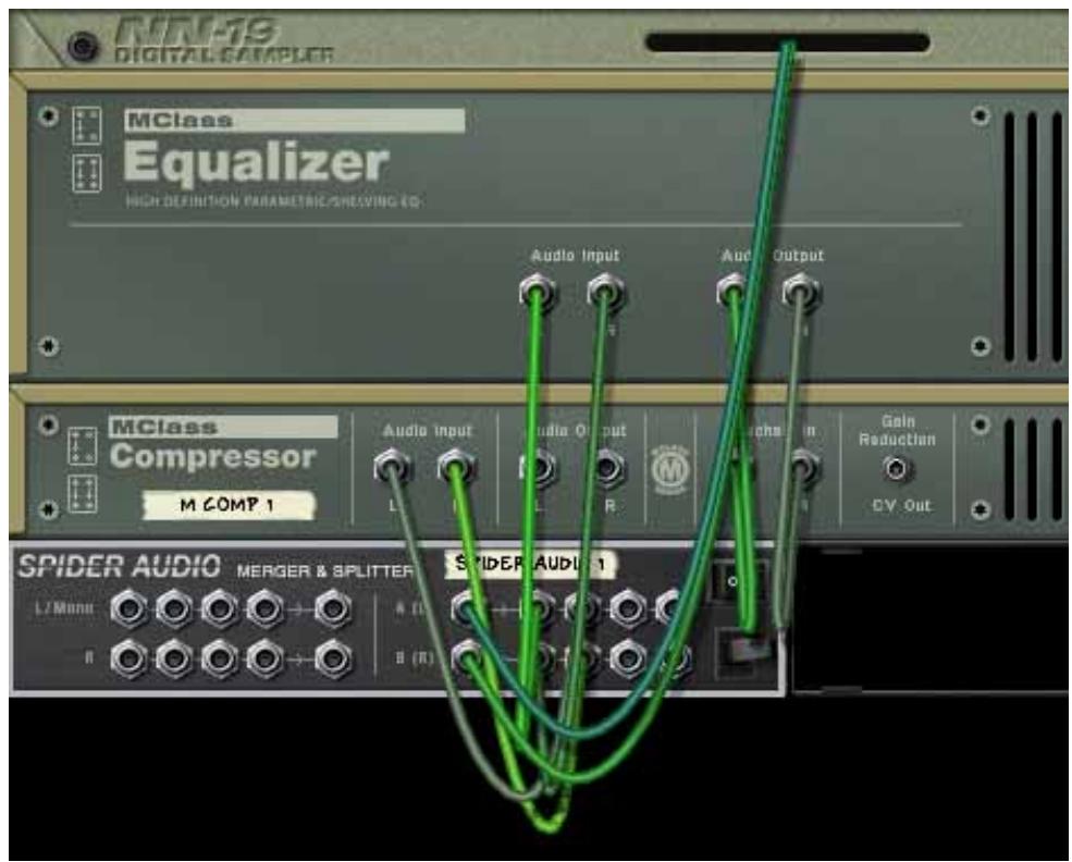 PROPELLERHEAD REASON 4 - Exemple 2 - utiliser les entrées du Sidechain pour créé une compression fréquentière - 1