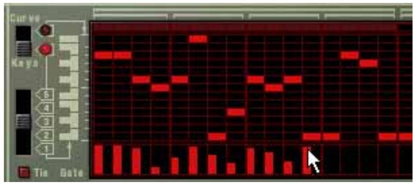 PROPELLERHEAD REASON 4 - Cliquez et déplacez dans la zone inférieure de la fenêtre de pattern. - 1