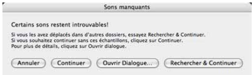 PROPELLERHEAD REASON 4 - Traiter les fichiers manquants - 1