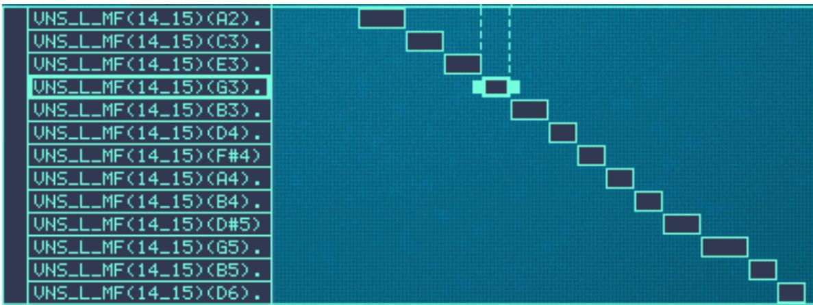 PROPELLERHEAD REASON 4 - Trier les zones par note - 2
