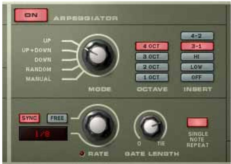 PROPELLERHEAD REASON 4 - Paramètres de l'Arpégiateur - 1