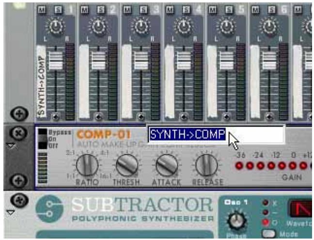 PROPELLERHEAD REASON 4 - Renommer les modules - 4