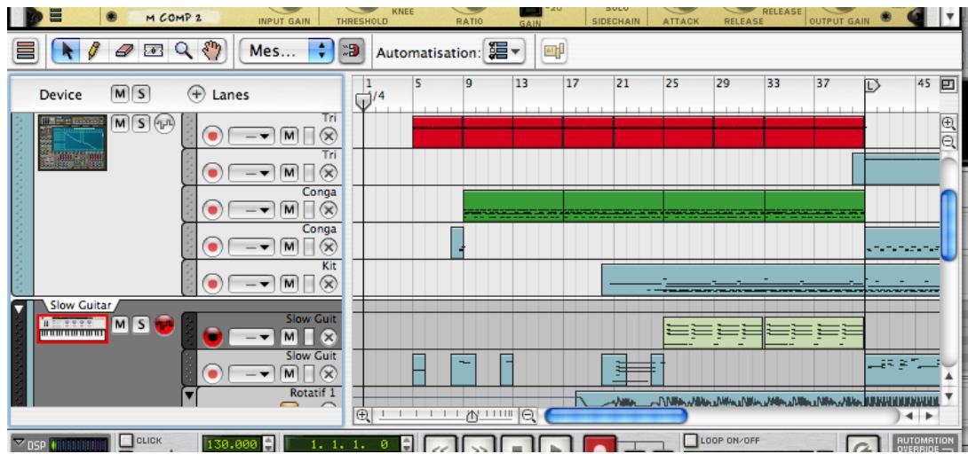 PROPELLERHEAD REASON 4 - Prise en main de la fenêtre du séquenceur - 1