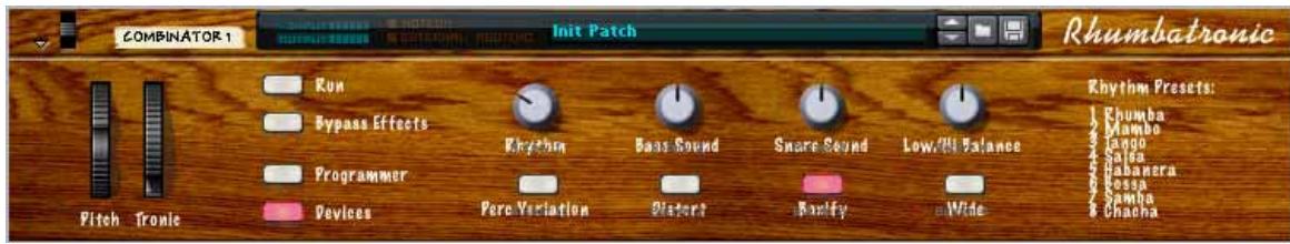 PROPELLERHEAD REASON 4 - Sélectionner l'apparance du panneau de contrôle... - 1
