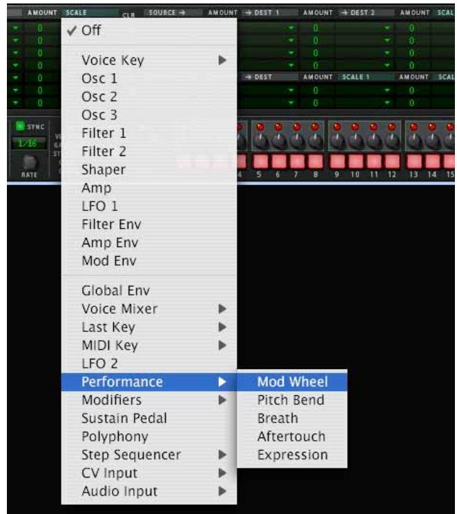 PROPELLERHEAD REASON 4 - Déroulez la colonne "Scale" dans le menu pop-up en haut de ligne supérieure. - 1