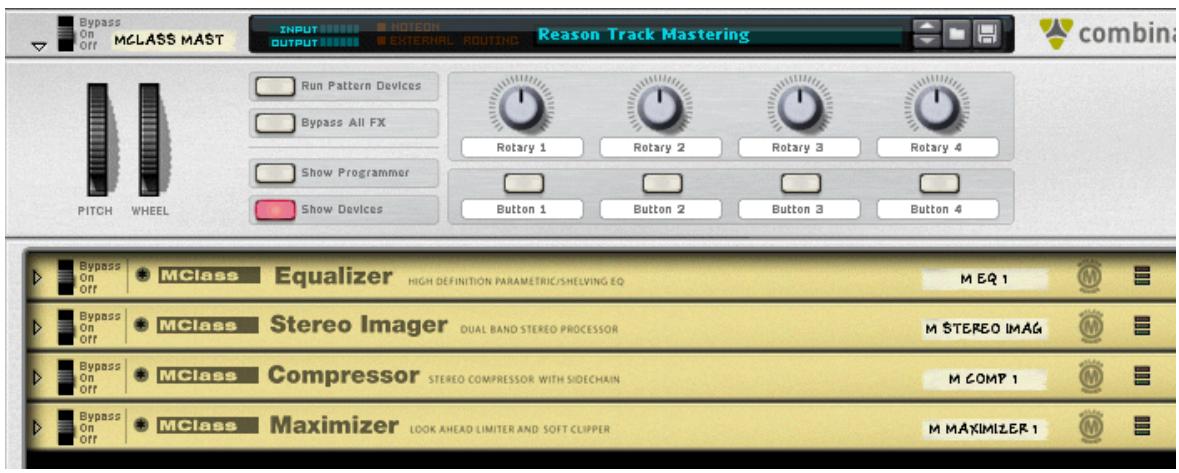 PROPELLERHEAD REASON 4 - Combi MClass Mastering Suite - 1