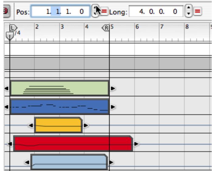 PROPELLERHEAD REASON 4 - Editor les valeurs de plusieurs clips sélectionnés - 1