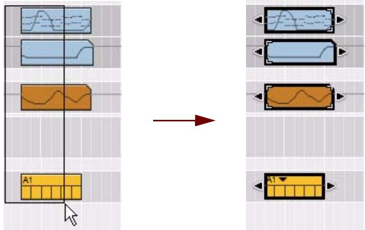 PROPELLERHEAD REASON 5 - Sélection de plusieurs clips - 1