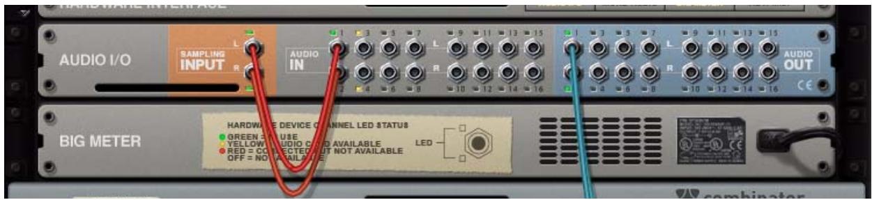 PROPELLERHEAD REASON 5 - Sélection de(s) source(s) d'entrée audio - 1