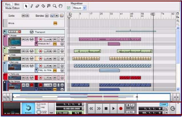 PROPELLERHEAD REASON 5 - Aperçu de la fenêtre du morceau - 3