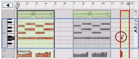 PROPELLERHEAD REASON 5 - À propos du dessin de notes en dehors d'un clip ouvert - 9