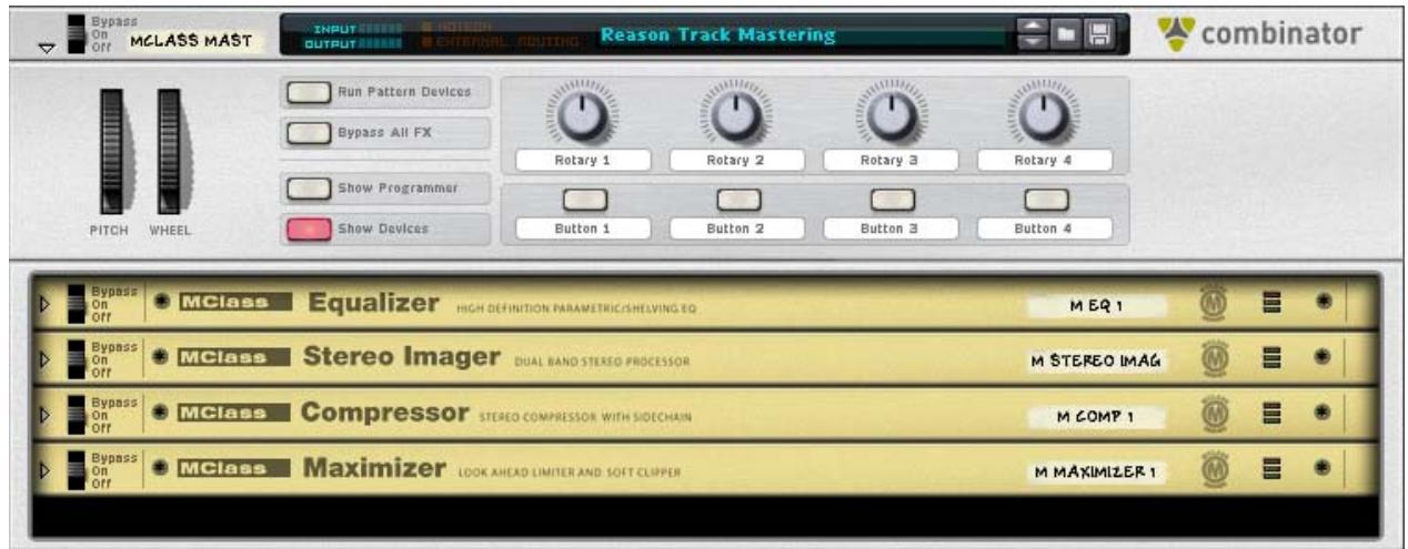 PROPELLERHEAD REASON 5 - MClass Mastering Suite Combi - 1
