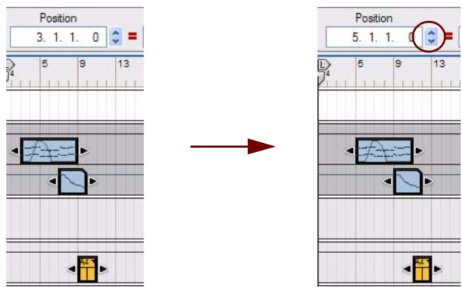 PROPELLERHEAD REASON 5 - Déplacement de clips via l'inspecteur - 1