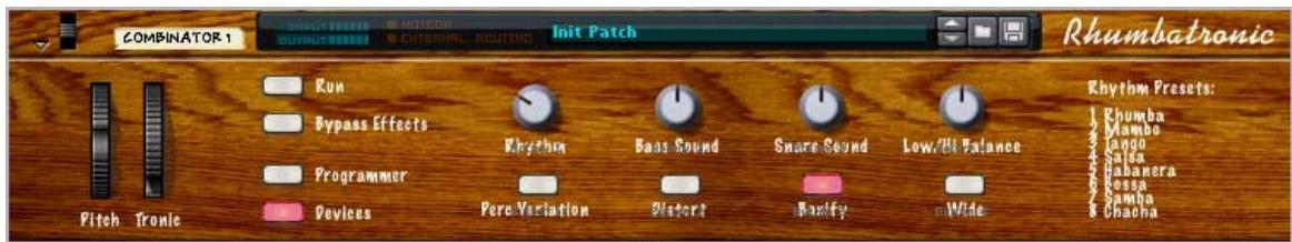 PROPELLERHEAD REASON 5 - Sélectionner l'apparance du panneau de contrôle... - 1