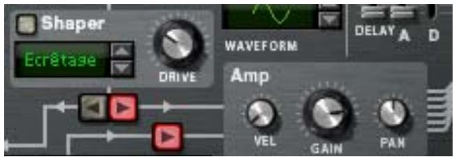 PROPELLERHEAD REASON 5 - Cliquez sur la flèche de pop-up dans le coin supérieur gauche de l'emplacement de l'oscillateur 2 et Sélectionnez y un second oscillateur à partir du menu pop-up. - 5