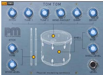 PROPELLERHEAD REASON 5 - Grosse caisse physique, caisse claire et Tom Tom - 3