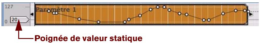PROPELLERHEAD REASON 5 - Ouvrez le clip d'automation de paramètre pour l'édition en double-cliquant dessus ou en le sélectionnant, puis en appuyant sur [Entrée]. - 2
