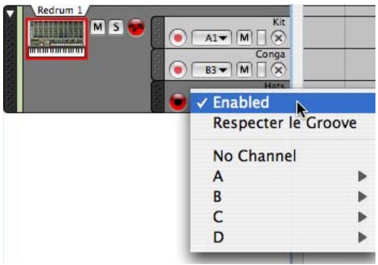 PROPELLERHEAD REASON 5 - Utiliser la fonction Respecter le groove sur certaines bandes uniquement - 1