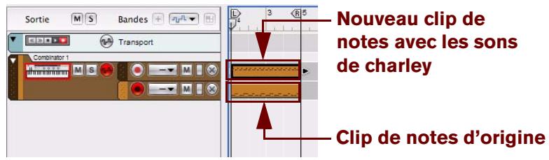 PROPELLERHEAD REASON 5 - Cliquez sur le bouton « Déplacer » du panneau « Extraire des notes vers des bandes » - 2