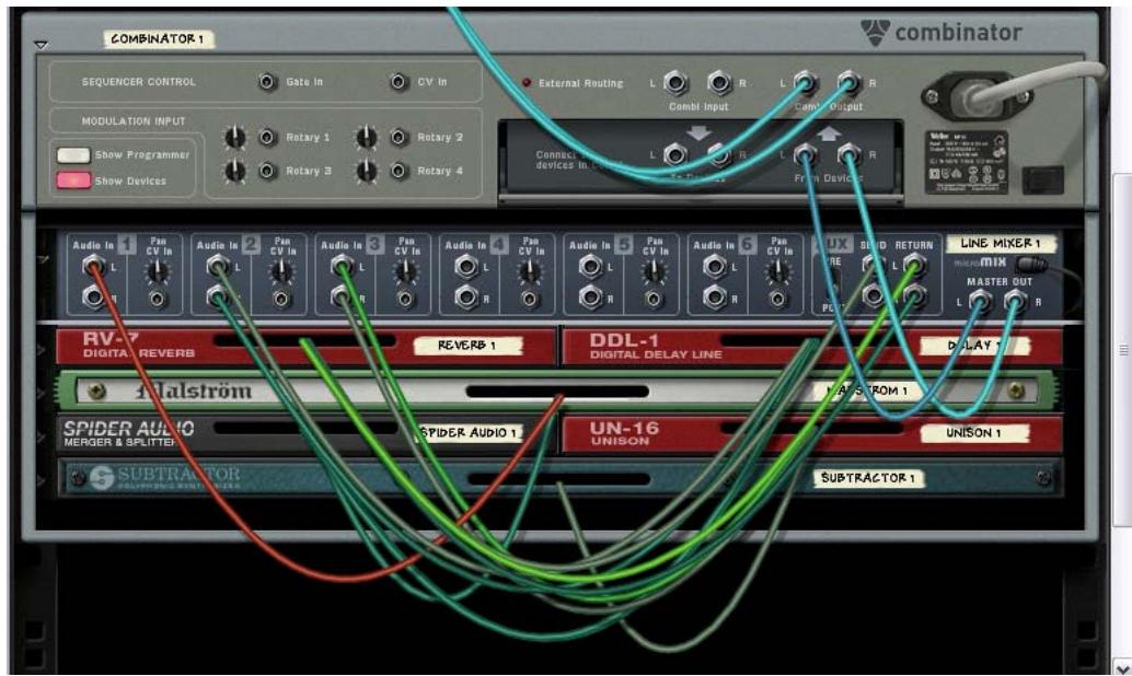 PROPELLERHEAD REASON 5 - Comment éviter les connexions de routage exter - 1