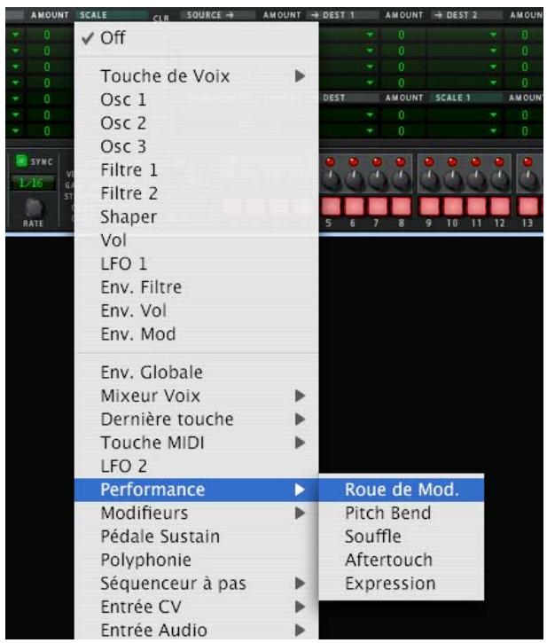 PROPELLERHEAD REASON 5 - Cliquez sur la ligne supérieure de la colonne Intensité à droite de la colonne Source et déplacez le pointeur de la souris vers le haut ou vers le bas pour définir la valeur Intensité. - 1