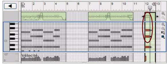 PROPELLERHEAD REASON 5 - Collage d'événements en dehors d'un clip ouvert - 9