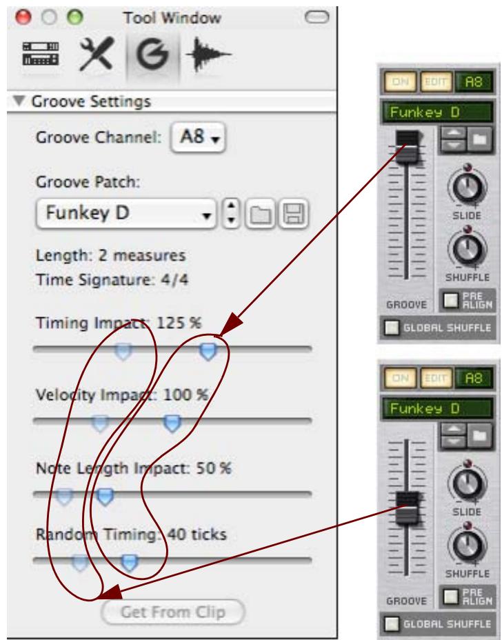 PROPELLERHEAD REASON 5 - Intensité de groove - 1