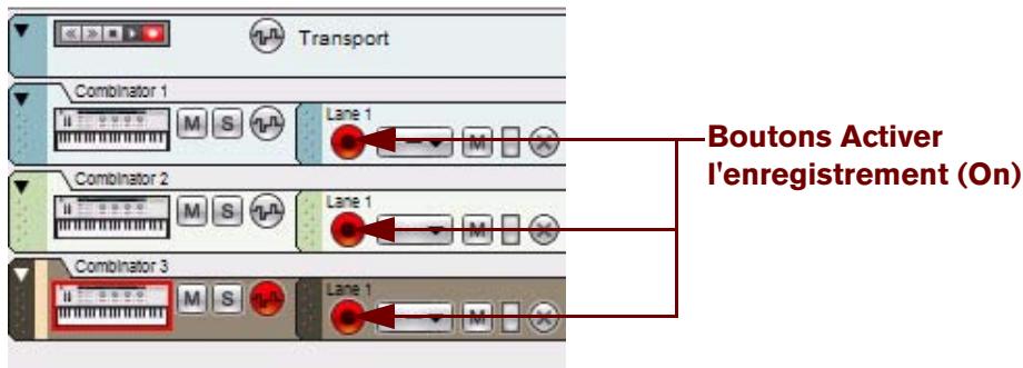PROPELLERHEAD REASON 5 - Activation de l'enregistrement de plusieurs pistes instrumentales - 1