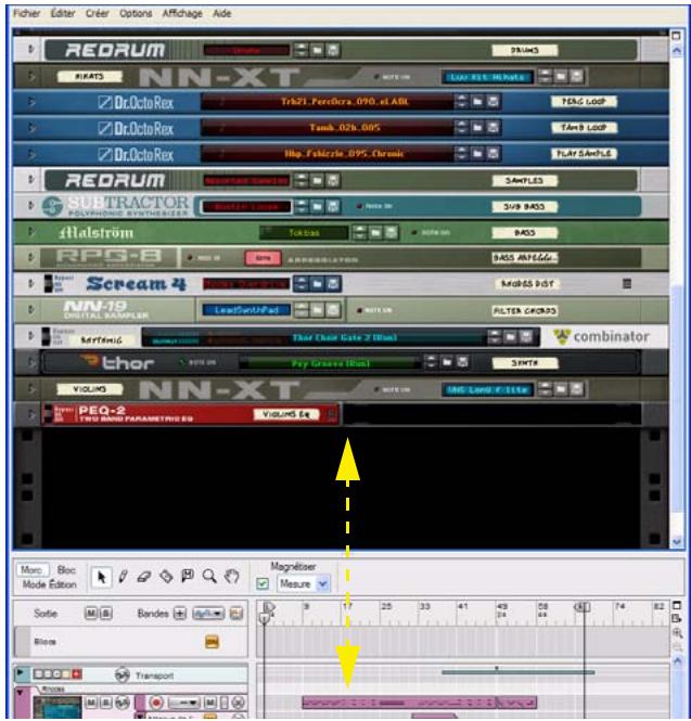 PROPELLERHEAD REASON 5 - Redimensionner le rack - 1