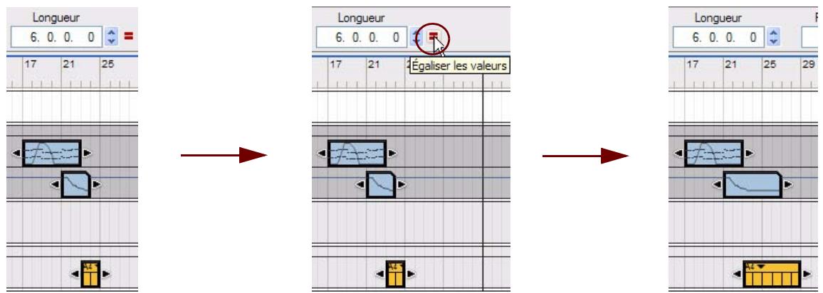 PROPELLERHEAD REASON 5 - Égalisation des longueurs de clips - 1