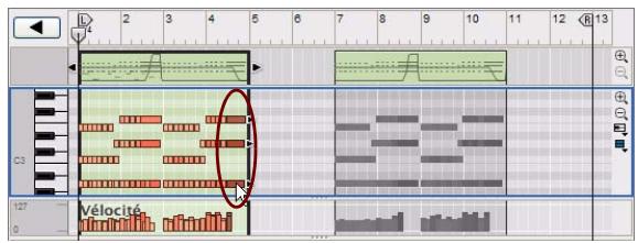PROPELLERHEAD REASON 5 - À propos du déplacement de notes en dehors ou entre des clips - 1