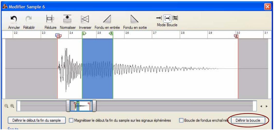PROPELLERHEAD REASON 5 - Cliquez sur le bouton Définir la boucle. - 1