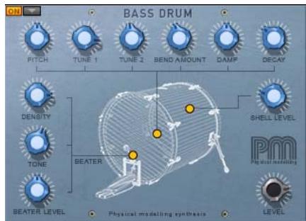 PROPELLERHEAD REASON 5 - Grosse caisse physique, caisse claire et Tom Tom - 1