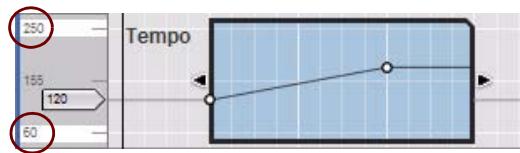 PROPELLERHEAD REASON 5 - Dessin d'événements d'automation du tempo - 1