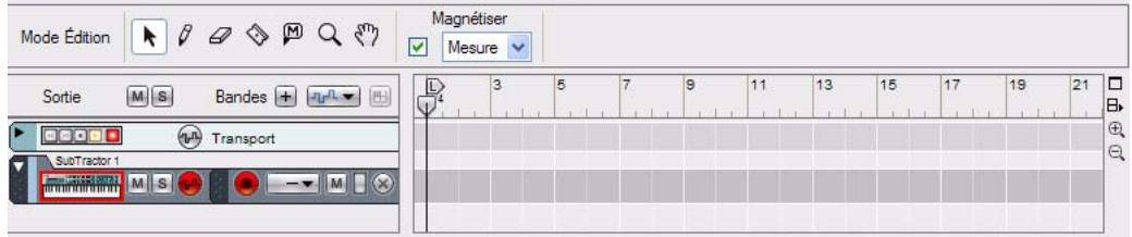 PROPELLERHEAD REASON 5 - Sélectionnéz le module porteur (Subtractor) et crééz un vocodeur BV512. - 3