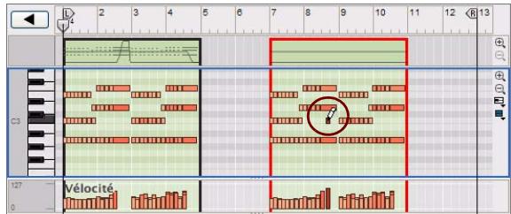 PROPELLERHEAD REASON 5 - À propos du dessin de notes en dehors d'un clip ouvert - 6