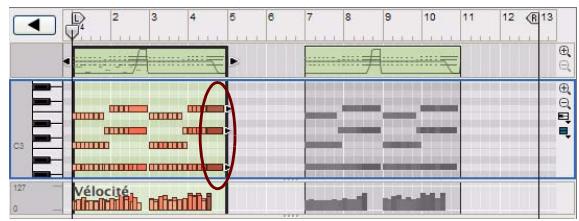 PROPELLERHEAD REASON 5 - Collage d'événements en dehors d'un clip ouvert - 1