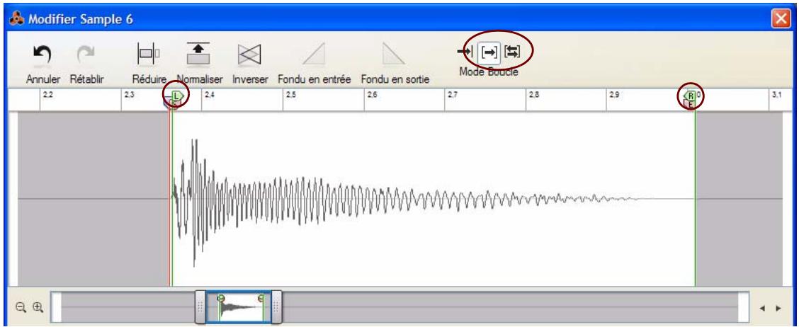 PROPELLERHEAD REASON 5 - Réglage de la position des indicateurs de boucle - 1