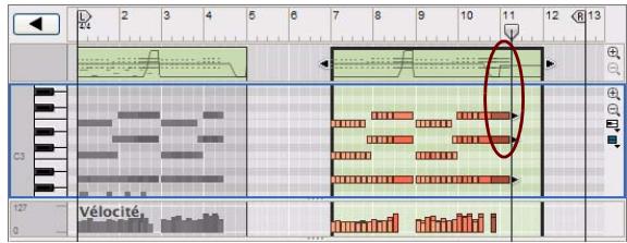 PROPELLERHEAD REASON 5 - Collage d'événements en dehors d'un clip ouvert - 6
