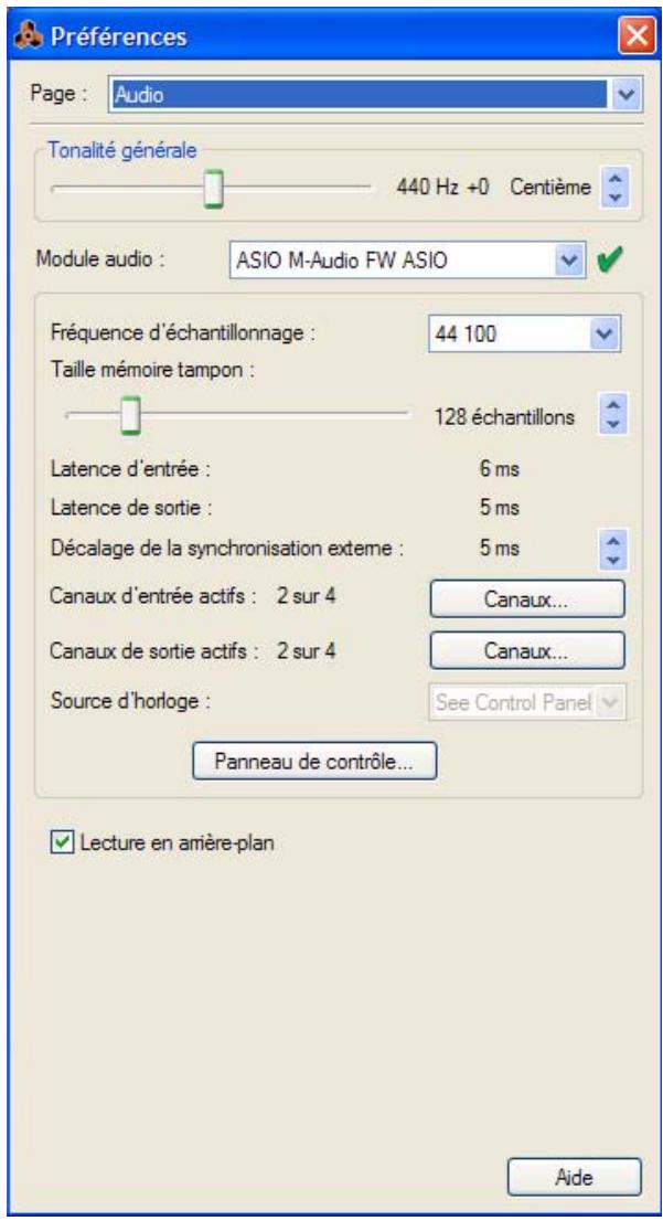 PROPELLERHEAD REASON 5 - Preférences - Audio - 1