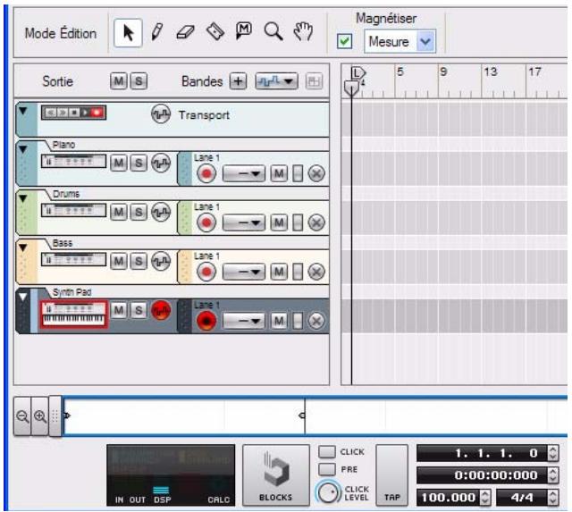 PROPELLERHEAD REASON 5 - Mode Morceau (avec désactivation des blocs) - 1