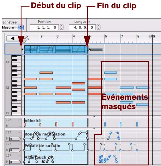 PROPELLERHEAD REASON 5 - Événements masqués dans les clips d'automation de paramètre et de notes - 2