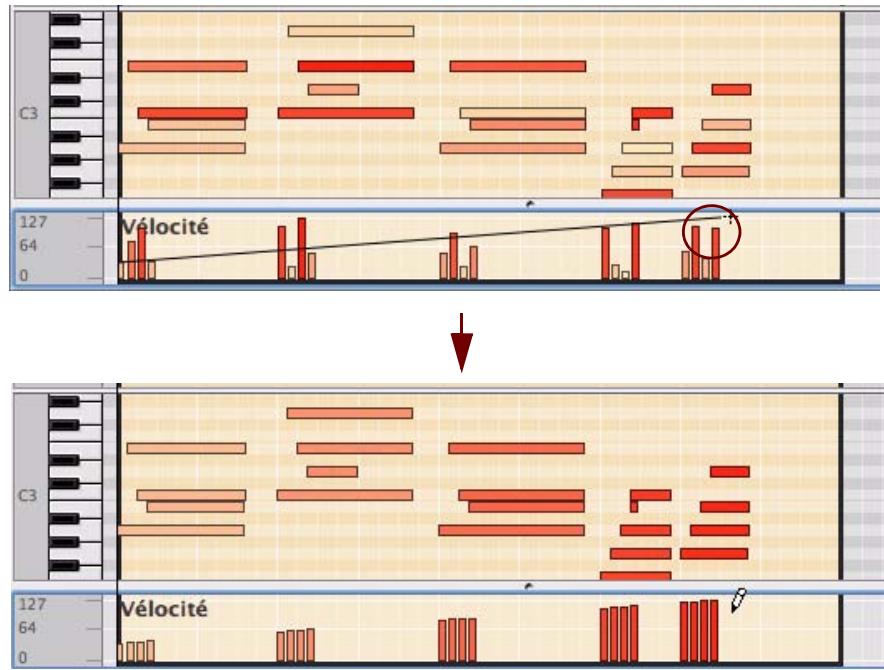 PROPELLERHEAD REASON 5 - Édition manuelle de la velocité des notes - 2