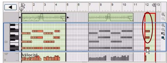 PROPELLERHEAD REASON 5 - À propos du déplacement de notes en dehors ou entre des clips - 9