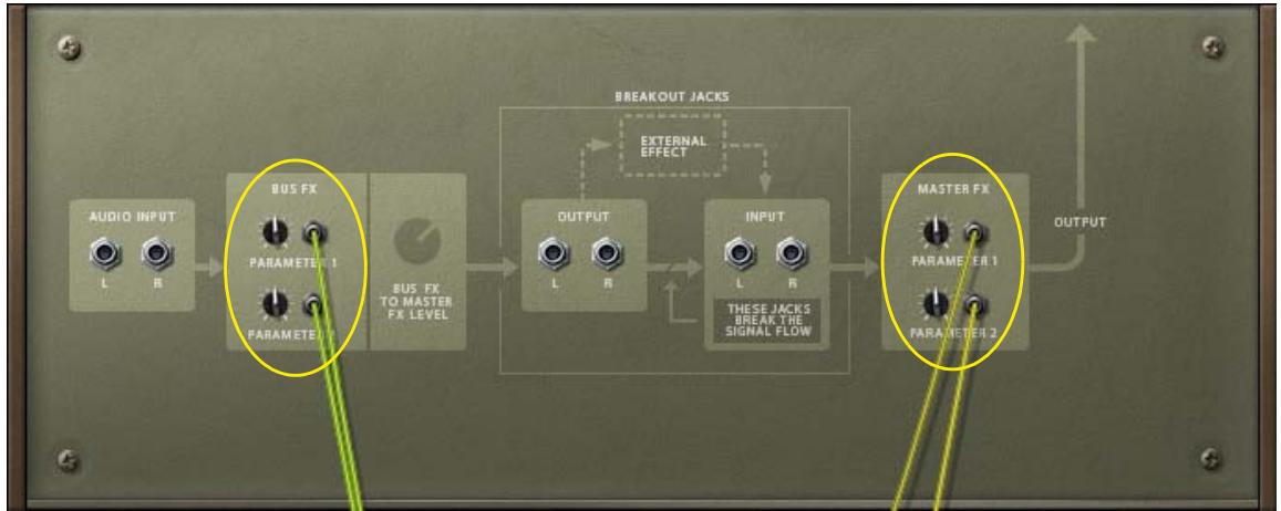 PROPELLERHEAD REASON 5 - Utiliser la modulation CV des paramètres Bus d'effets et Effet maître - 2